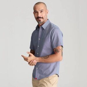 UNTUCKit Men's Wrinkle-Free Short-Sleeve Petrus Shirt Large